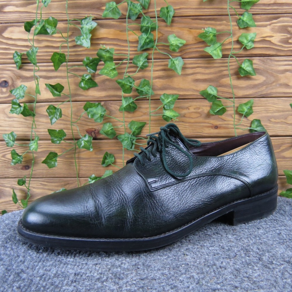Noah Waxman Casual Shoes‎ Men's Green Size 11 Leather Lace-Up